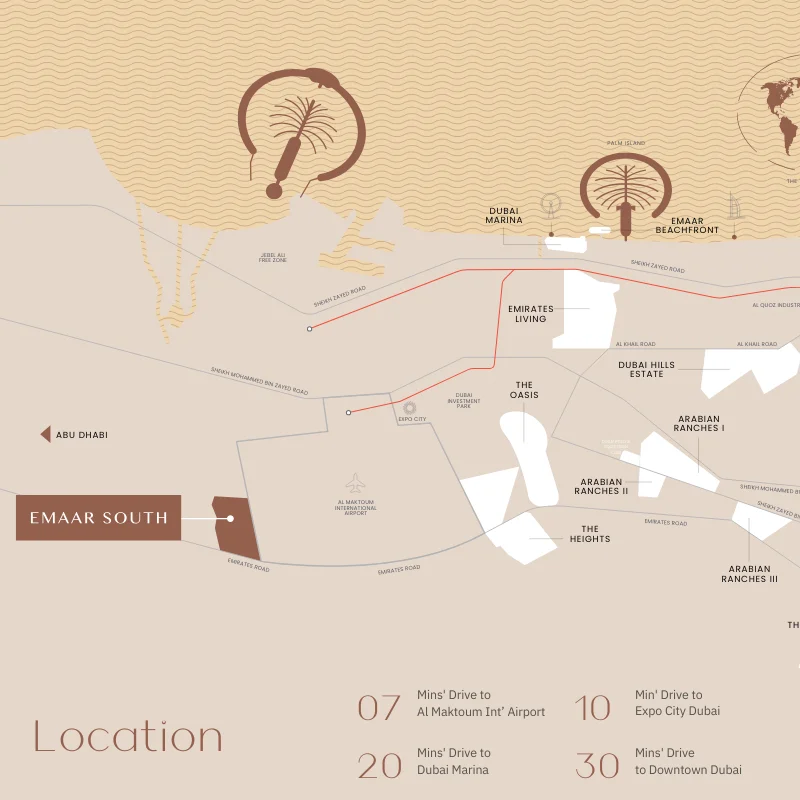 Emaar Greenville Connectivity Image