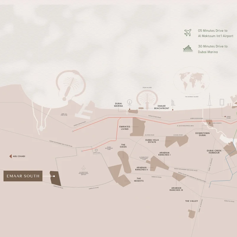 Emaar Golf Acres Connectivity Image