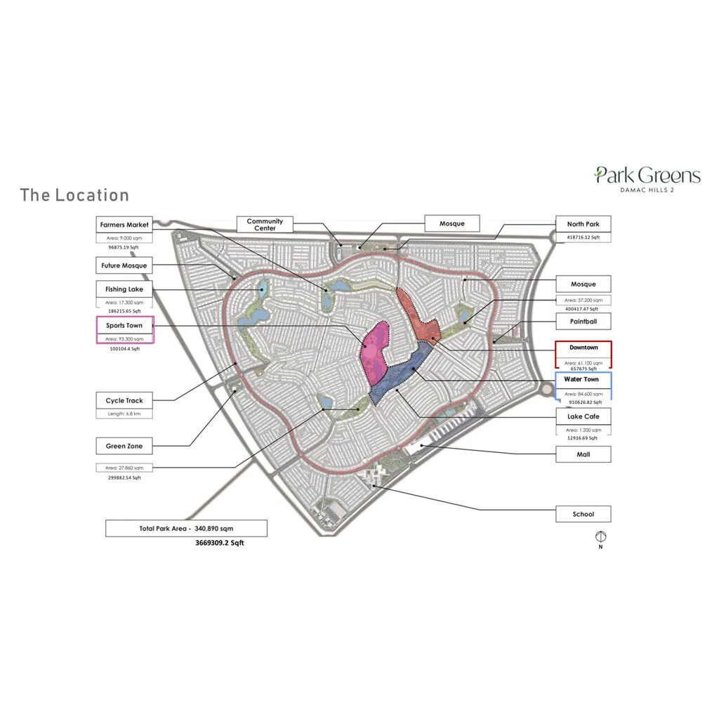 Damac Park Greens Connectivity Image