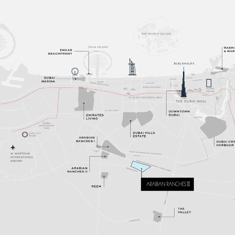 Emaar Raya Townhouses Connectivity Image