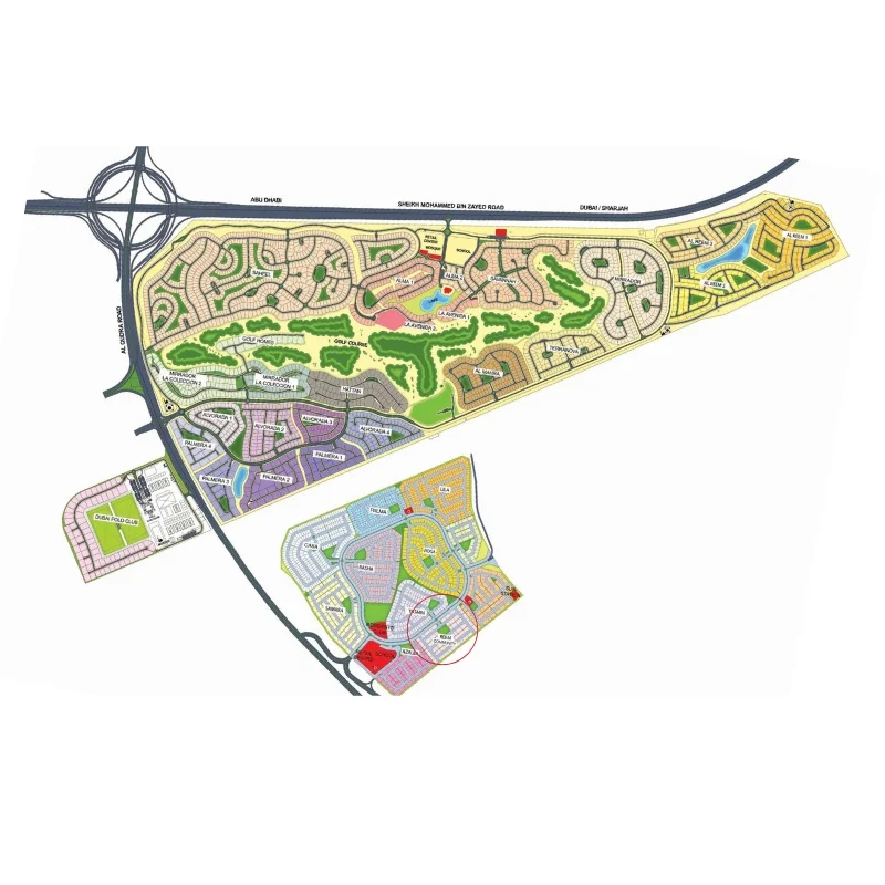 Emaar Reem Townhouses Connectivity Image