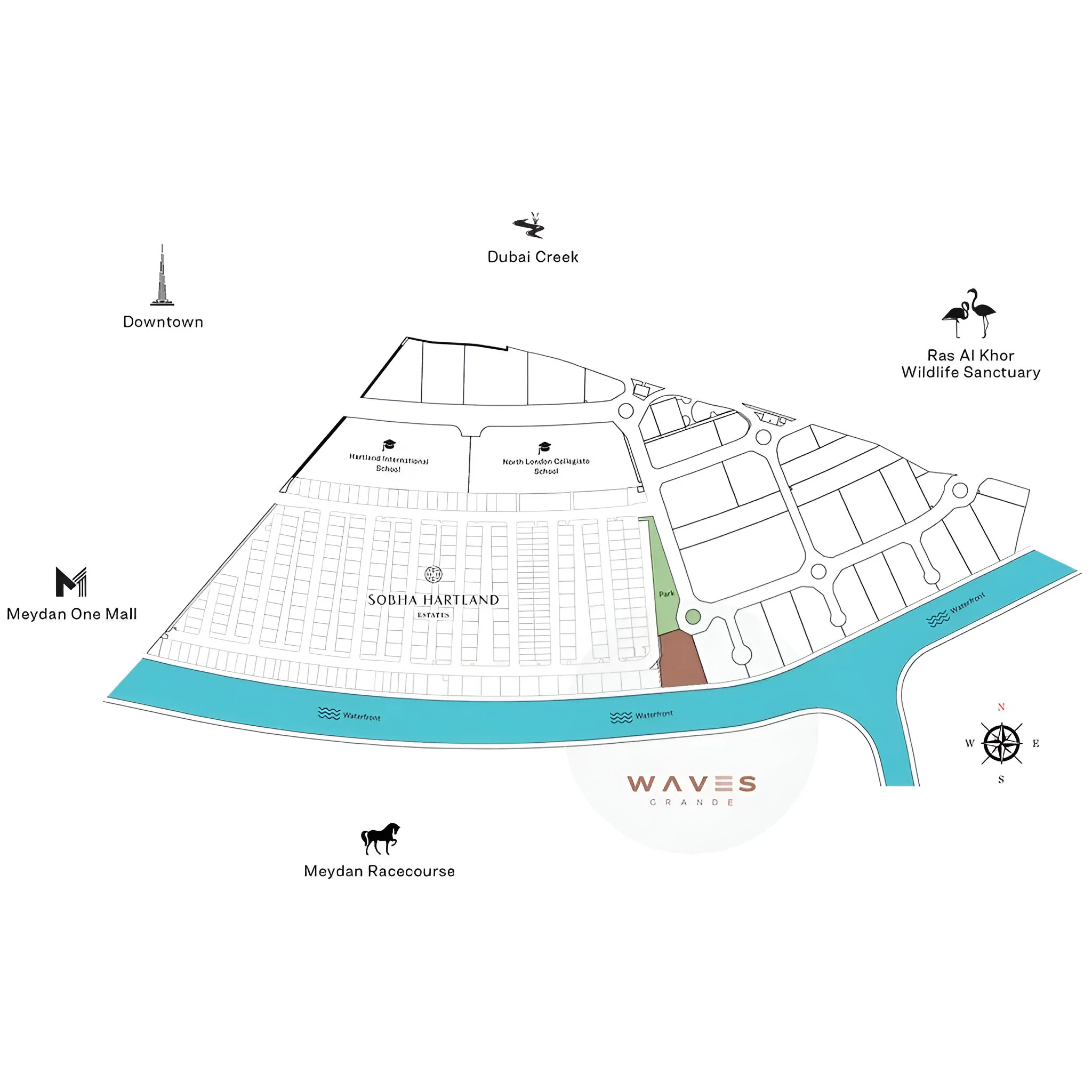 Sobha Waves Connectivity Image