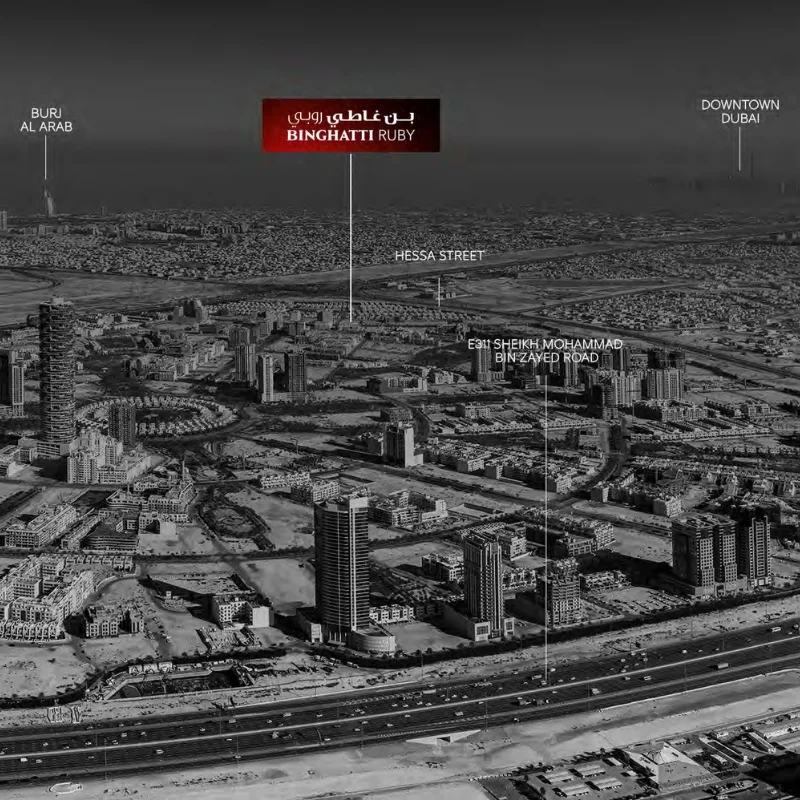 Binghatti Ruby Location Image