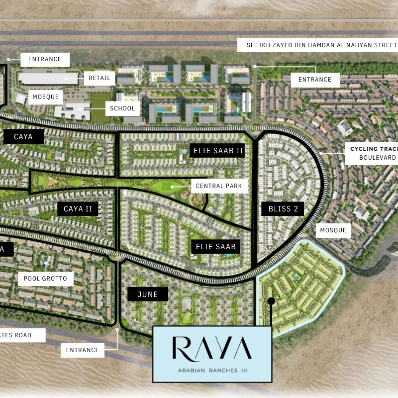 Emaar Raya Townhouses Location Image