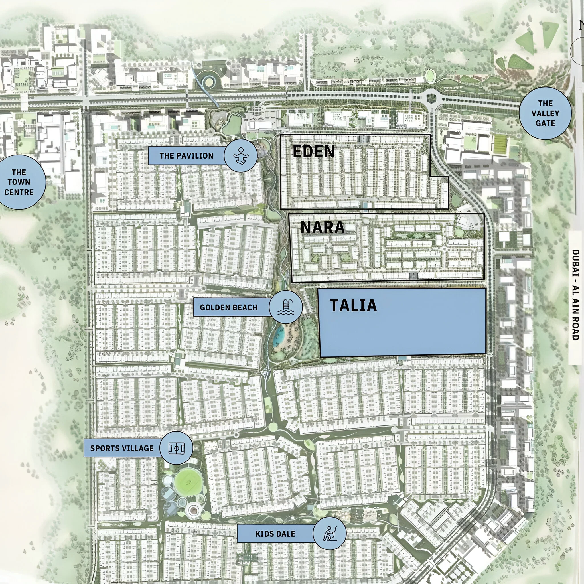 Emaar Talia Location Image